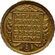 Netherlands Ducat Standing Armored Knight Holland 1673 KM# 10 MO AVR PROVIN CONF OE BELG AD LEG IMP coin reverse Netherlands Ducat Standing Armored Knight Holland 1673 KM# 10 MO AVR PROVIN CONF OE BELG AD LEG IMP coin reverse