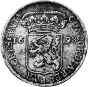 Netherlands Ducat 1698 KM# 92 Overijssel - Deventer City Standard Coinage CONCORDIA RES PARVAE CRESCVNT 16 98 coin reverse Netherlands Ducat 1698 KM# 92 Overijssel - Deventer City Standard Coinage CONCORDIA RES PARVAE CRESCVNT 16 98 coin reverse