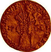 Netherlands Ducat 1705 Cinquefoil Rev:4 lines incription KM# 93.1 West Friesland Province Trade Coinage CONCORDIA RES PAR - CRES W F 17 05 coin obverse Netherlands Ducat 1705 Cinquefoil Rev:4 lines incription KM# 93.1 West Friesland Province Trade Coinage CONCORDIA RES PAR - CRES W F 17 05 coin obverse