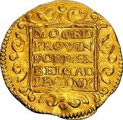 Netherlands Ducat Standing Armored Knight Overijssel 1705 KM# 53 MO AVR PROVIN CONFOE BELG AD LEG IMP coin reverse Netherlands Ducat Standing Armored Knight Overijssel 1705 KM# 53 MO AVR PROVIN CONFOE BELG AD LEG IMP coin reverse