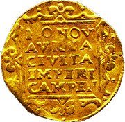 Netherlands Ducat (Ferdinand III) KM# 44 MO NOV AVREA CIVITA IMPERI CAMPEN coin reverse Netherlands Ducat (Ferdinand III) KM# 44 MO NOV AVREA CIVITA IMPERI CAMPEN coin reverse