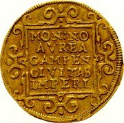 Netherlands Ducat (Rudolph II) KM# 4 RVDOL II D G R I VNGA BO REX coin reverse Netherlands Ducat (Rudolph II) KM# 4 RVDOL II D G R I VNGA BO REX coin reverse