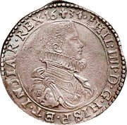 Netherlands Ducaton Philip IV 1634 KM# 35 PHIL IIII D G HISP ET INDIAR REX 16 34 coin obverse Netherlands Ducaton Philip IV 1634 KM# 35 PHIL IIII D G HISP ET INDIAR REX 16 34 coin obverse