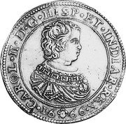 Netherlands Ducaton Charles II 1666 KM# 79.2 CAROL II D G HISP ET INDIAR REX 16 66 coin obverse Netherlands Ducaton Charles II 1666 KM# 79.2 CAROL II D G HISP ET INDIAR REX 16 66 coin obverse