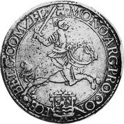 Netherlands Ducaton Knight on Horseback 1668 KM# 41.1 MO NO ARG PRO CON FOE BELG COM ZEL coin obverse Netherlands Ducaton Knight on Horseback 1668 KM# 41.1 MO NO ARG PRO CON FOE BELG COM ZEL coin obverse