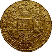 Netherlands Ducaton Charles II 1676 KM# 90.1 ARCHID AVST DV X BVRG BRAB ZC coin reverse Netherlands Ducaton Charles II 1676 KM# 90.1 ARCHID AVST DV X BVRG BRAB ZC coin reverse