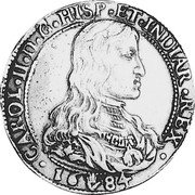 Netherlands Ducaton Charles II 1684 KM# 103.1 CAROL II D G HISP ET INDIAR REX 16 84 coin obverse Netherlands Ducaton Charles II 1684 KM# 103.1 CAROL II D G HISP ET INDIAR REX 16 84 coin obverse