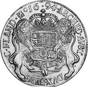 Netherlands Ducaton Charles II 1694 KM# 92 ARCHID AVST DVX BVRG C FLAND ZC 16 94 coin reverse Netherlands Ducaton Charles II 1694 KM# 92 ARCHID AVST DVX BVRG C FLAND ZC 16 94 coin reverse