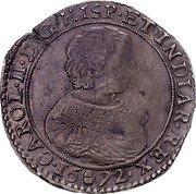 Netherlands Ducaton Charles II 1672 KM# 79.1 CAROL II D G HISP ET INDIAR REX 16 68 coin obverse Netherlands Ducaton Charles II 1672 KM# 79.1 CAROL II D G HISP ET INDIAR REX 16 68 coin obverse