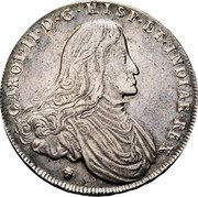 Netherlands Ducaton Charles II 1686 KM# 106.2 CAROL II D G HISP ET INDIAR REX coin obverse Netherlands Ducaton Charles II 1686 KM# 106.2 CAROL II D G HISP ET INDIAR REX coin obverse
