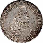 Netherlands Ducaton (Philip IV) KM# 72.1 PHIL IIII D G HISP ET INDIAR REX 1637 coin obverse Netherlands Ducaton (Philip IV) KM# 72.1 PHIL IIII D G HISP ET INDIAR REX 1637 coin obverse