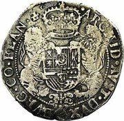 Netherlands Ducaton (Charles II) KM# 82 ARCHID AVST DVX BVRG COM FLAN Z C coin reverse Netherlands Ducaton (Charles II) KM# 82 ARCHID AVST DVX BVRG COM FLAN Z C coin reverse