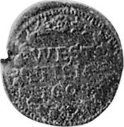 Netherlands Duit 1604 KM# 11 West Friesland Province Standard Coinage WEST FRISIA 1604 coin reverse