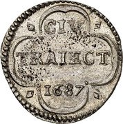 Netherlands Duit 1687 KM# 66a Utrecht City Standard Coinage CIV TRAIECT 1690 coin reverse Netherlands Duit 1687 KM# 66a Utrecht City Standard Coinage CIV TRAIECT 1690 coin reverse