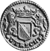 Netherlands Duit 1690 KM# 66 Utrecht City Standard Coinage UTRECHT coin obverse Netherlands Duit 1690 KM# 66 Utrecht City Standard Coinage UTRECHT coin obverse
