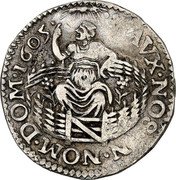 Netherlands Duit Holland Province Coin 1605 KM# 13a HOL LAN DIA coin reverse