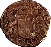 Netherlands Duit 1659 KM# 43.2b Utrecht City Standard Coinage UTRECHT coin obverse Netherlands Duit 1659 KM# 43.2b Utrecht City Standard Coinage UTRECHT coin obverse