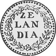 Netherlands Duit KM# 14a Zeeland Province Standard Coinage ZE LAN DIA coin obverse