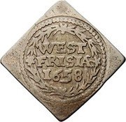 Netherlands Duit (Klippe) KM# 40a WEST FRISIA 1658 coin reverse Netherlands Duit (Klippe) KM# 40a WEST FRISIA 1658 coin reverse