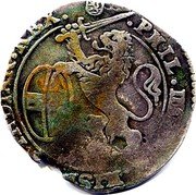 Netherlands Escalin 1632 KM# 52.2 Spanish Rule Standard Coinage PHIL IIII D G HISP ET INDIAR REX coin obverse