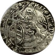 Netherlands Escalin Philip IV 1623 KM# 52.1 PHIL IIII D G HISP ET INDIAR REX coin obverse