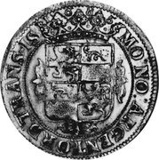 Netherlands Florijn Crowned Double-Headed Eagle Overijssel 1685 Rose KM# 55 MO NO ARGENT ORD TRANS IS 1685 coin obverse Netherlands Florijn Crowned Double-Headed Eagle Overijssel 1685 Rose KM# 55 MO NO ARGENT ORD TRANS IS 1685 coin obverse