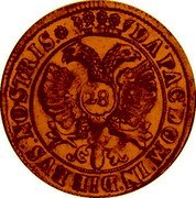 Netherlands Florijn Double-Headed Eagle Overijssel 1685 Rose KM# 55a DA PAC DOM IN DIE BVS NOSTRIS 28 coin reverse