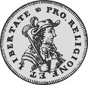 Netherlands Florijn 1685 Rose KM# 42 Groningen & Ommeland Province Standard Coinage PRO RELIGIONE ET LIBERTATE coin reverse