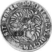 Netherlands Florijn HOL mark on Groningen ND KM# 69.4 SIT NOMEN DOMINI BENEDICTVM HOL coin obverse