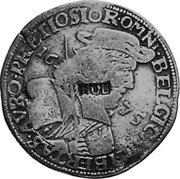 Netherlands Florijn HOL mark on Groningen and Omelands ND KM# 69.6 BELGICA LIBERTAS AVRO PRETIOSIOR OML 16 75 HOL coin obverse