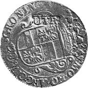 Netherlands Florijn ND KM# 74.4 Utrecht Province Countermarked Coinage MO NO ARGO GRONING 28 1693 coin obverse Netherlands Florijn ND KM# 74.4 Utrecht Province Countermarked Coinage MO NO ARGO GRONING 28 1693 coin obverse