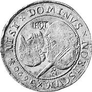 Netherlands Florijn HOL mark on Frisia ND KM# 69.3 28 ST NISI DOMINVS NOBISCVM 1690 HOL coin obverse