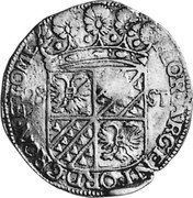 Netherlands Florijn ND KM# 69.7 Holland Province Countermarked Coinage ARGENT ORD GRON ET OML 28 ST coin reverse Netherlands Florijn ND KM# 69.7 Holland Province Countermarked Coinage ARGENT ORD GRON ET OML 28 ST coin reverse