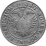 Netherlands Florijn ND KM# 74.4 Utrecht Province Countermarked Coinage SIT NOMEN DOMINI BEN EDICTVM coin reverse Netherlands Florijn ND KM# 74.4 Utrecht Province Countermarked Coinage SIT NOMEN DOMINI BEN EDICTVM coin reverse