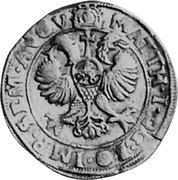 Netherlands Florijn (Mattias I) KM# 17 MATTH I D G RO IMP SEM AVGV coin obverse Netherlands Florijn (Mattias I) KM# 17 MATTH I D G RO IMP SEM AVGV coin obverse