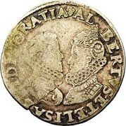 Netherlands Florin Albert & Isabella 1602 KM# 3 ALBERTVS ET ELISABET DEI GRATIA coin obverse Netherlands Florin Albert & Isabella 1602 KM# 3 ALBERTVS ET ELISABET DEI GRATIA coin obverse