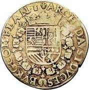 Netherlands Florin Albert & Isabella 1602 KM# 3 ARCHID AVST DVCES BVRG COM FLAN Z 1602 coin reverse Netherlands Florin Albert & Isabella 1602 KM# 3 ARCHID AVST DVCES BVRG COM FLAN Z 1602 coin reverse