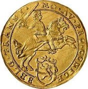 Netherlands Gold Rider Overijssel Province Coinage 1607 KM# 16.1 MO AV PRO CONFOE BELG TRANSI coin obverse Netherlands Gold Rider Overijssel Province Coinage 1607 KM# 16.1 MO AV PRO CONFOE BELG TRANSI coin obverse