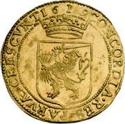 Netherlands Rider Gouden rijder 1619 KM# 15 CONCORDIA RES PARVAE CRESCVNT 1619 coin reverse Netherlands Rider Gouden rijder 1619 KM# 15 CONCORDIA RES PARVAE CRESCVNT 1619 coin reverse