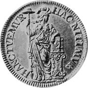 Netherlands Gulden 1681 KM# 61 Holland Province Standard Coinage HAC NITIMVR HANC TVEMVR coin reverse