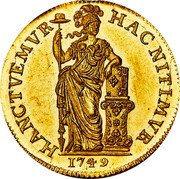 Netherlands Gulden Holand Province 1749 KM# 73a HANCTVEMVR HAC NITIMVR 1749 coin reverse Netherlands Gulden Holand Province 1749 KM# 73a HANCTVEMVR HAC NITIMVR 1749 coin reverse