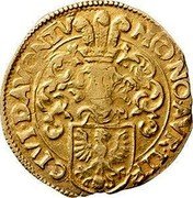 Netherlands Gulden Matthias ND KM# 21 MO NO AVR LIB CIVI DAVONTV coin obverse Netherlands Gulden Matthias ND KM# 21 MO NO AVR LIB CIVI DAVONTV coin obverse