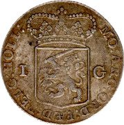 Netherlands Gulden Standing Figure Holland Province 1763 KM# 73 MO ARG ORD FAED BELG HOLL I G coin obverse Netherlands Gulden Standing Figure Holland Province 1763 KM# 73 MO ARG ORD FAED BELG HOLL I G coin obverse