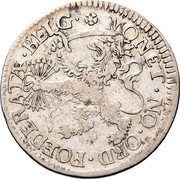 Netherlands 6 Stuivers Leeuwenschelling 1676 KM# 66 MONET NO ORD FOEDERATAE BELG coin obverse