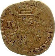 Netherlands Liard Albert and Elizabeth 1609 KM# 30 ARCHID AVST DVC BVRG ET B 16 07 coin reverse Netherlands Liard Albert and Elizabeth 1609 KM# 30 ARCHID AVST DVC BVRG ET B 16 07 coin reverse