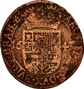 Netherlands Liard (Philip IV) KM# 62.1 PHIL IIII D G HISP ET INDIAR REX 16 43 coin obverse Netherlands Liard (Philip IV) KM# 62.1 PHIL IIII D G HISP ET INDIAR REX 16 43 coin obverse