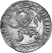 Netherlands Lion Daalder 1602 KM# 10 Utrecht Province CONFIDENS DNO NON MOVETVR coin reverse Netherlands Lion Daalder 1602 KM# 10 Utrecht Province CONFIDENS DNO NON MOVETVR coin reverse