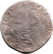 Netherlands Lion Daalder 1606 KM# 13 Utrecht Province MO ARG PRO CON FOED BELG TRA coin obverse Netherlands Lion Daalder 1606 KM# 13 Utrecht Province MO ARG PRO CON FOED BELG TRA coin obverse