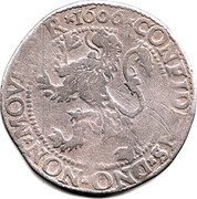 Netherlands Lion Daalder 1606 KM# 13 Utrecht Province CONFIDENS DNO NON MOVITVR 1606 coin reverse Netherlands Lion Daalder 1606 KM# 13 Utrecht Province CONFIDENS DNO NON MOVITVR 1606 coin reverse