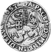 Netherlands Lion Daalder 1633 KM# 33 Overijssel - Zwolle Commune Standard Coinage DA PACEM DOMINE IN DIEBVS NOST 16 33 coin reverse